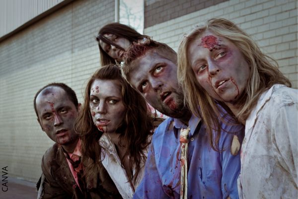 Foto de zombies.