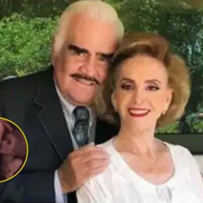 quién es el hombre que beso a la viuda de Vicente Fernández