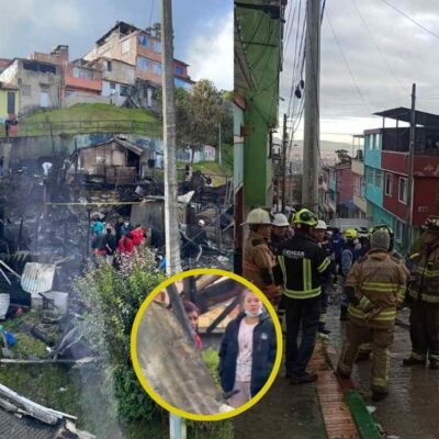 relato de la mujer que perdió su casa en un incendio en Bogotá
