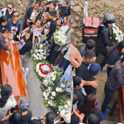 repartidor se cayó en el hueco de una tumba durante un domicilio