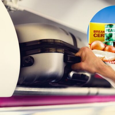 Se puede llevar alimentos en el equipaje de mano en el avión