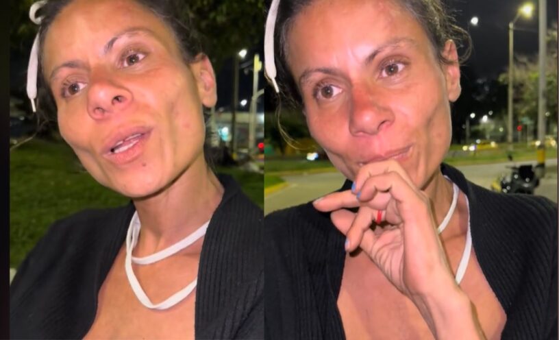 supuesta tía de Ingrid Karina exmodelo de Stocks Models que terminó en la calle