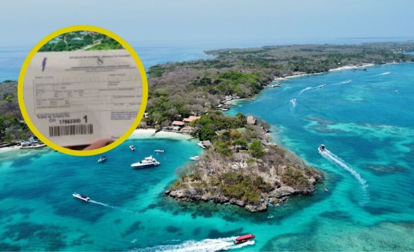 tarjeta de turismo en San Andrés