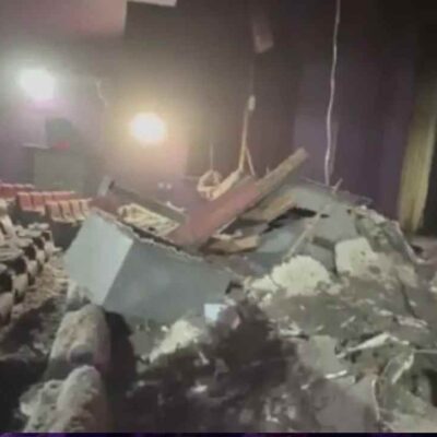 techo de una sala de cine colapsó durante una función