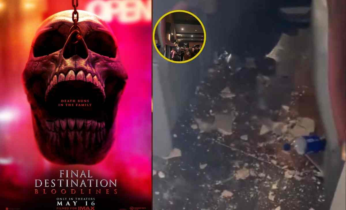 techo de una sala de cine se desplomó en plena función de Destino Final 6