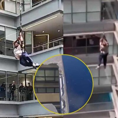 trabajador murió tras caer en centro comercial