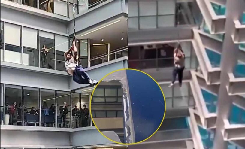 trabajador murió tras caer en centro comercial