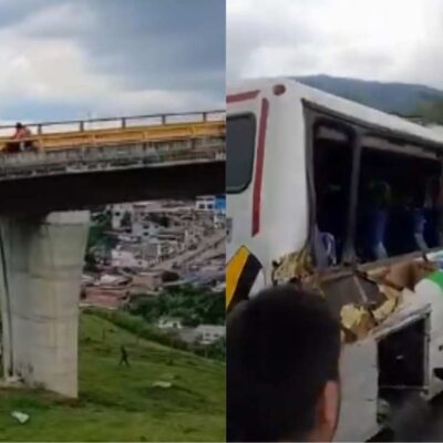 por qué se accidentó el bus en Quindío