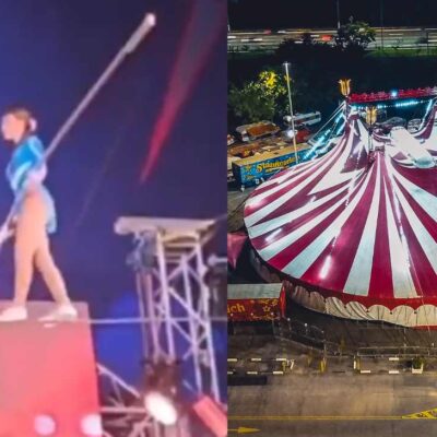 trapecista de los hermanos gasca sufrió grave caída
