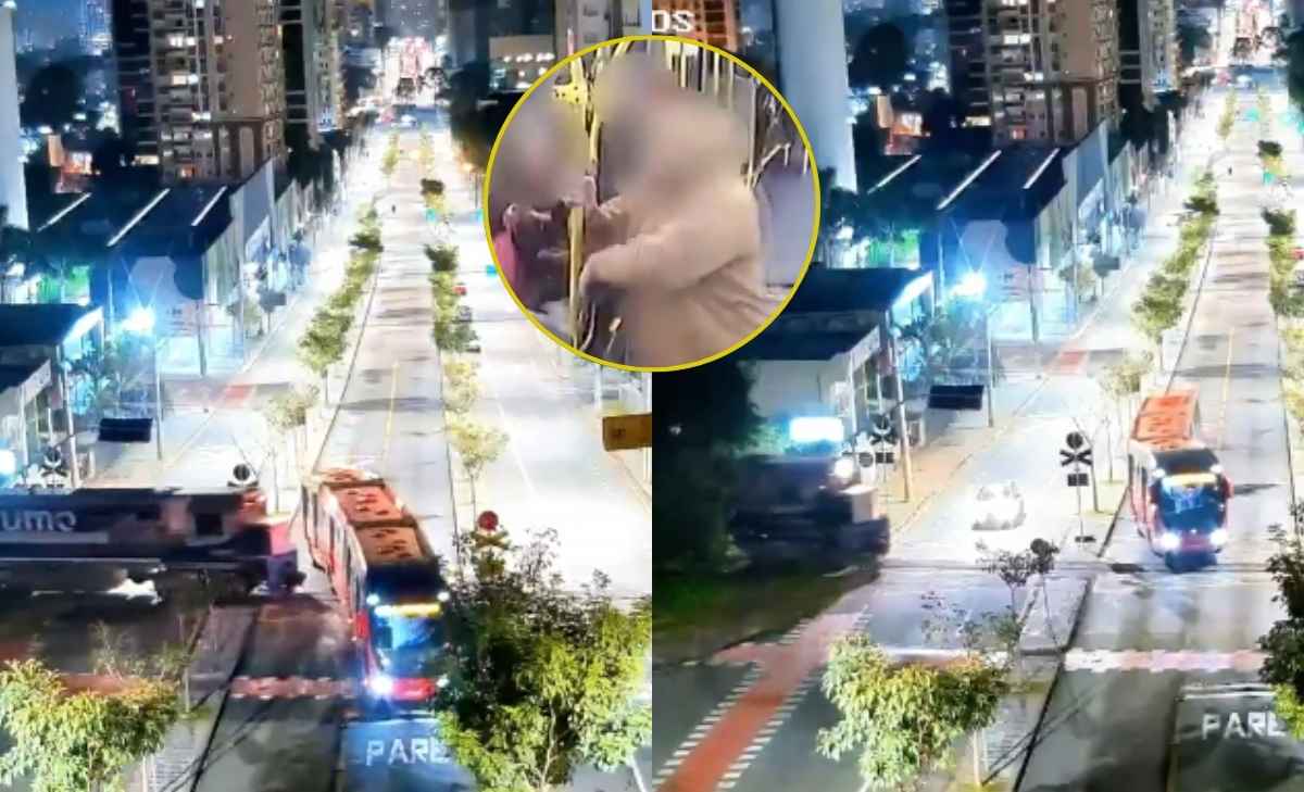 grave accidente: tren chocó bus y lo partió en dos