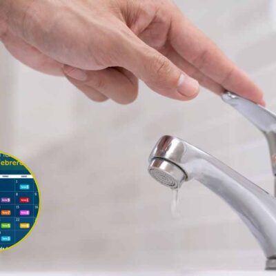 Turnos de racionamiento de agua del 24 de febrero al 2 de marzo
