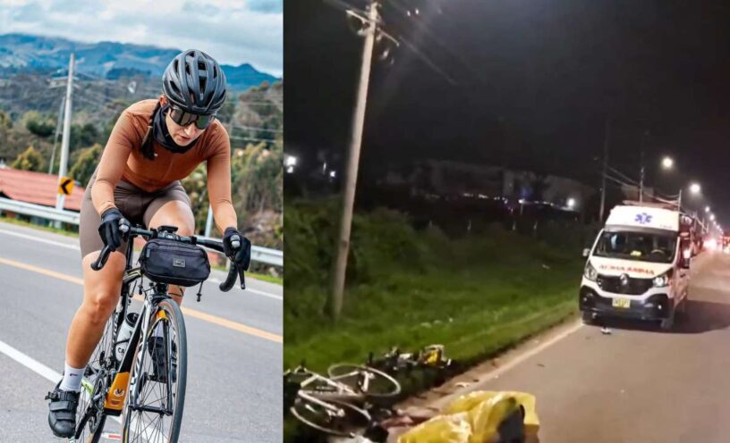 última publicación de la ciclista que murió arrollada por una grúa en la vía Sibaté