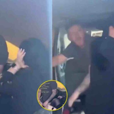 mujer descubrió a su esposo en el carro con la amante