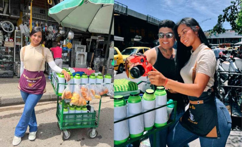 vendedora de tintos paisa cautivó las redes sociales