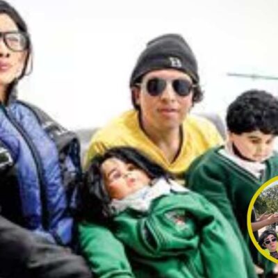 video de Cristian Montenegro con su familia de trapo,