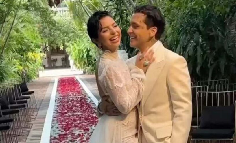 Video de esposa de Christian Nodal embarazada