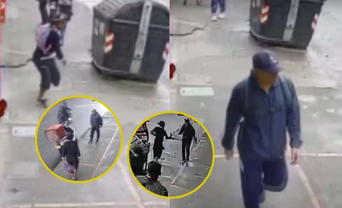 Video del ataque de un habitante de calle a un expolicía en Engativá