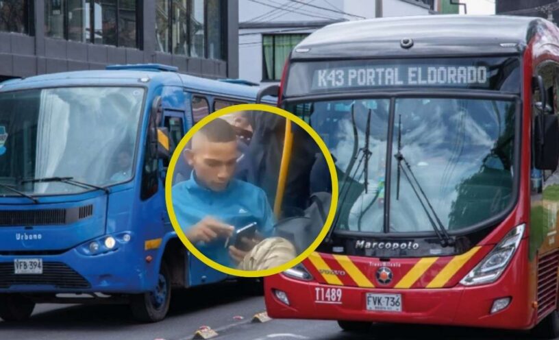 Video de hombre fumando Marihuana en Transmilenio