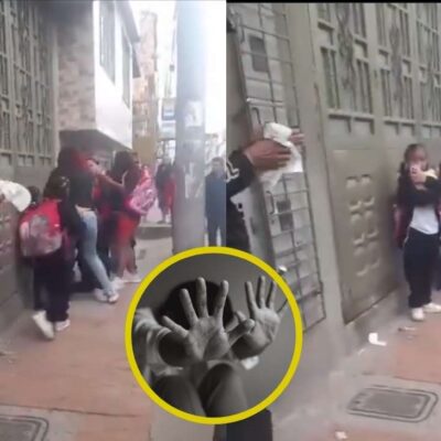 video de la madrastra que golpeó a su hijastra en plena vía pública de Bogotá