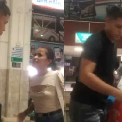 video de la mujer que encontró a su esposo con la amante en el terminal de transporte