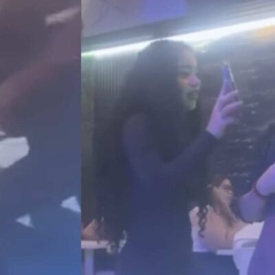 video de la mujer que descubrió a mesera coqueteándole a su novio y se mechonearon