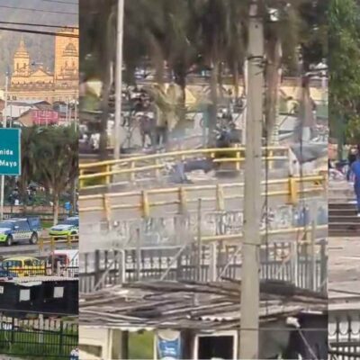 imágenes de la explosión en el barrio San Bernardo en Bogotá