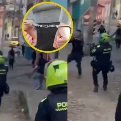 Video de la persecución de policías a ladrones en fábrica de zapatos en Ciudad Bolívar