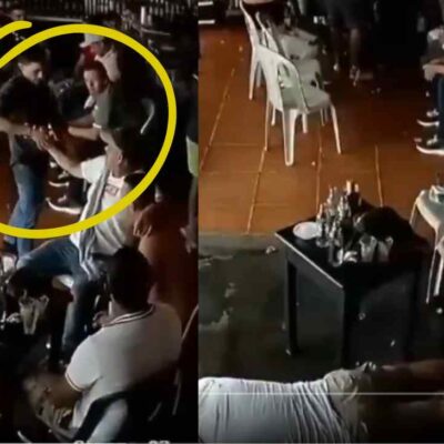 video de un hombre que lastimó a su amigo en un bar de Caquetá