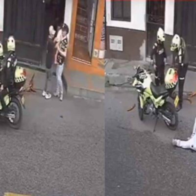 video de un policia que disparo a un hombre que estaba agrediendo a su pareja