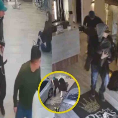 video de un robo a reconocida peluquería de Bogotá