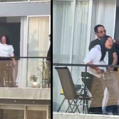 video de una mujer disparando desde un conjunto en Bogotá
