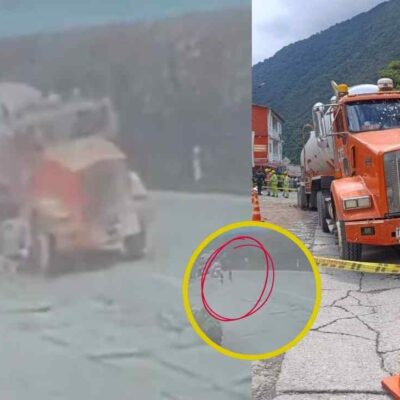 video del accidente de una tractomula en la vía Bogotá - Villavicencio|