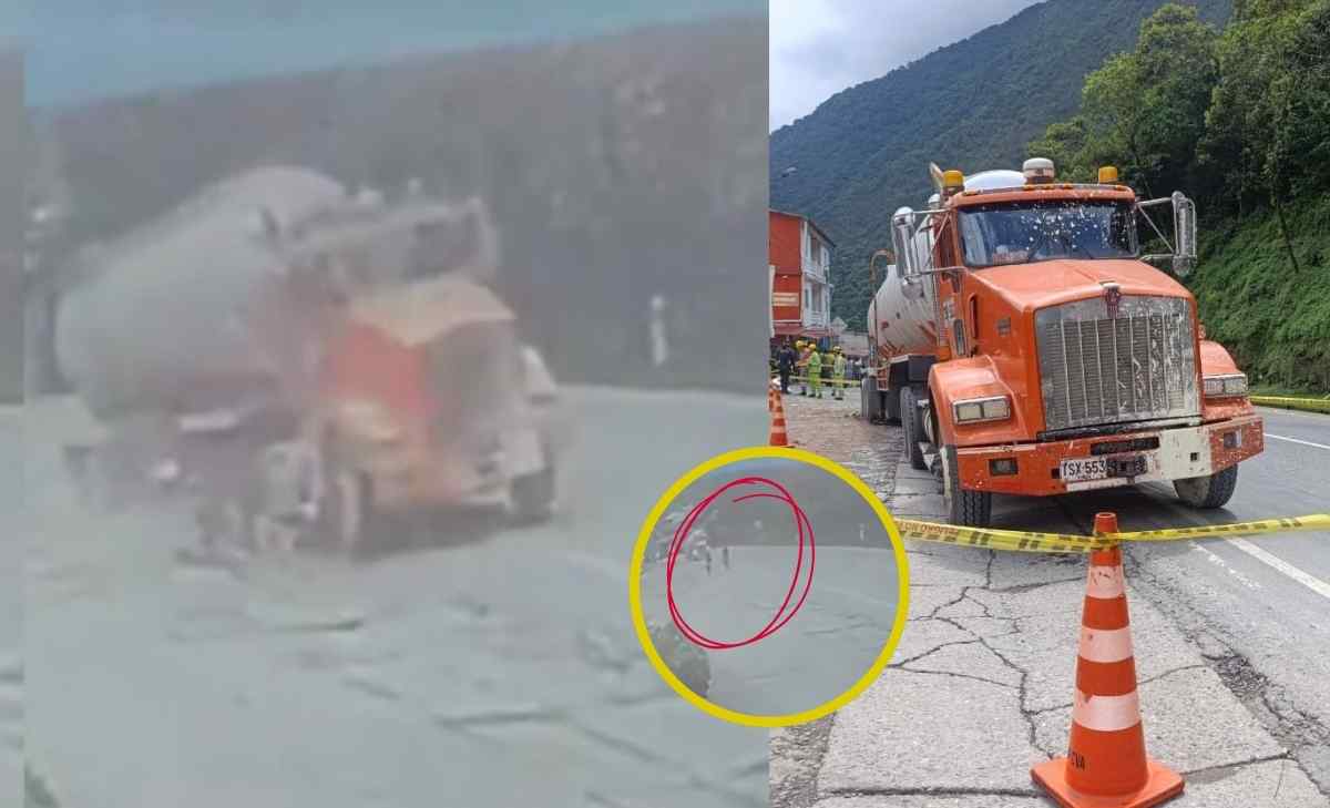 video del accidente de una tractomula en la vía Bogotá - Villavicencio|