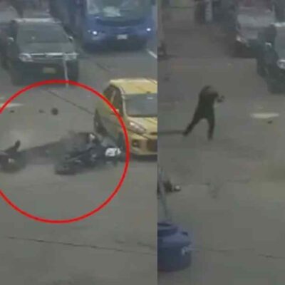 video del policía que le quitó la vida a un ladrón en la Av. 68