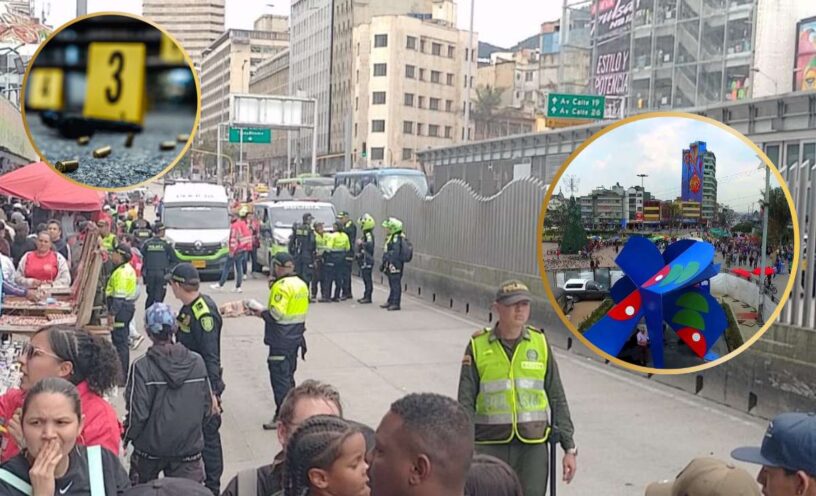 video del tiroteo en San Victorino, Bogotá