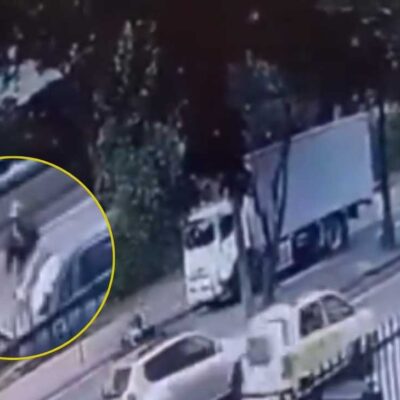 video en que detonan carro bomba en Cali