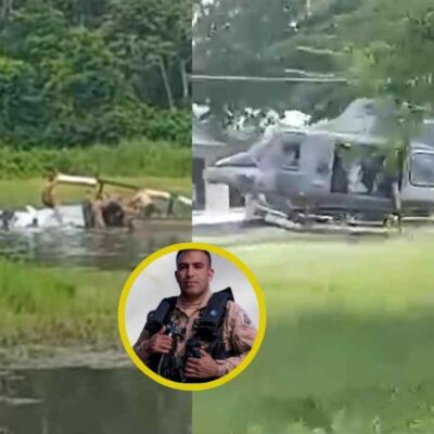 helicóptero de la Armada se accidenta