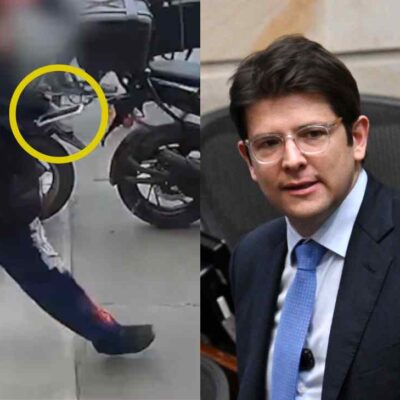 joven que disparó a Miguel Uribe entregando su celular