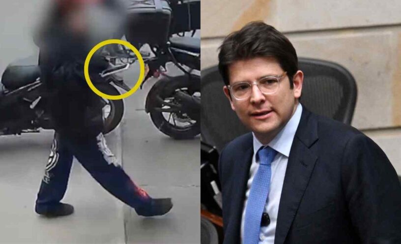 joven que disparó a Miguel Uribe entregando su celular