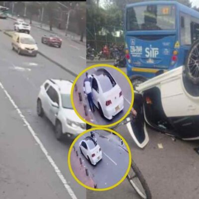 Video del conductor que causó fatal choque en la Av. Mutis
