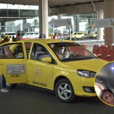 video muestra como una pasajera golpea a un taxista