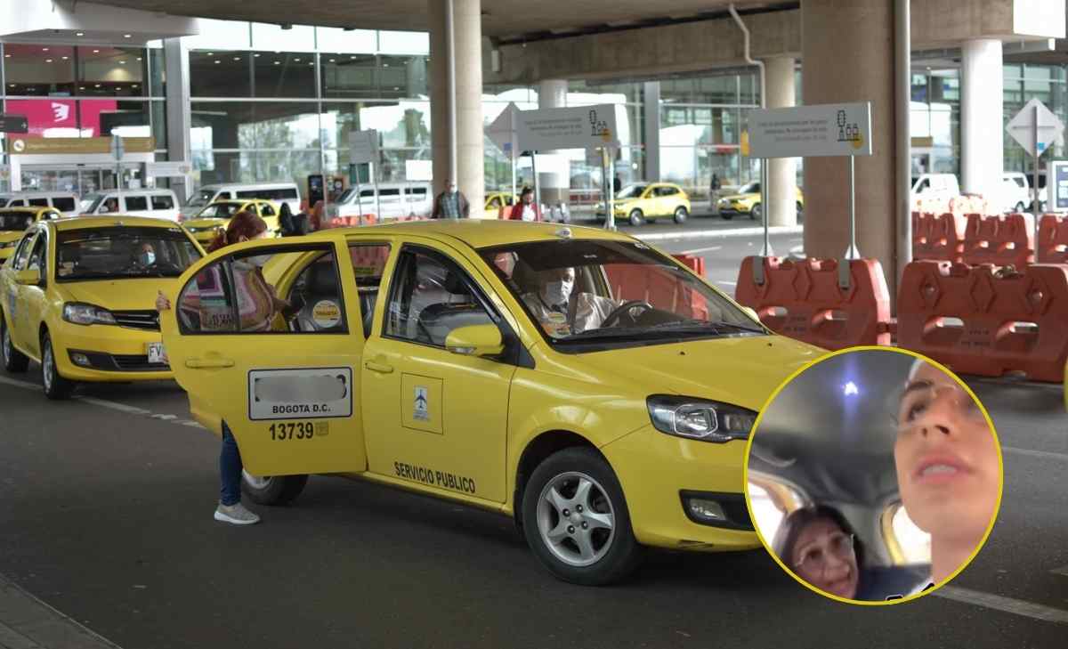 video muestra como una pasajera golpea a un taxista