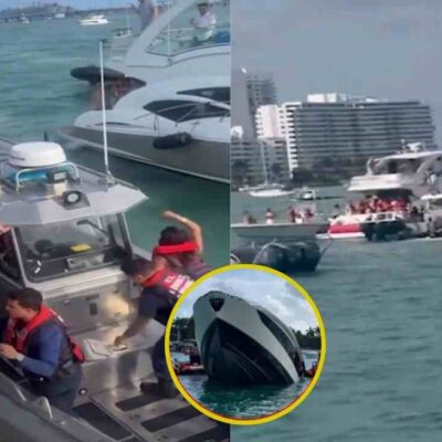 yate de lujo con más de 30 personas a bordo se hundió