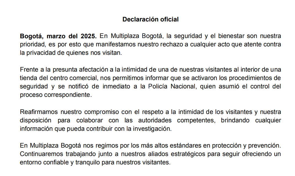 comunicado multiplaza