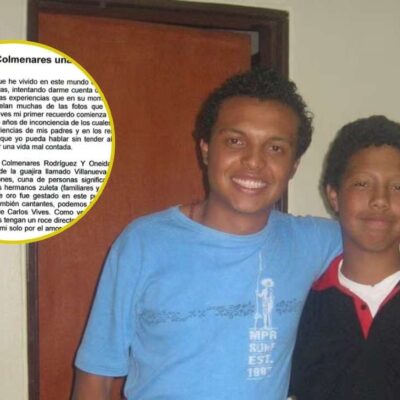 Hermano de Colmenares revela unas fotos y una carta conmovedora