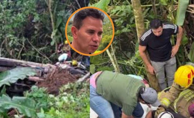 Jhonny Rivera auxilió a trabajadores accidentados