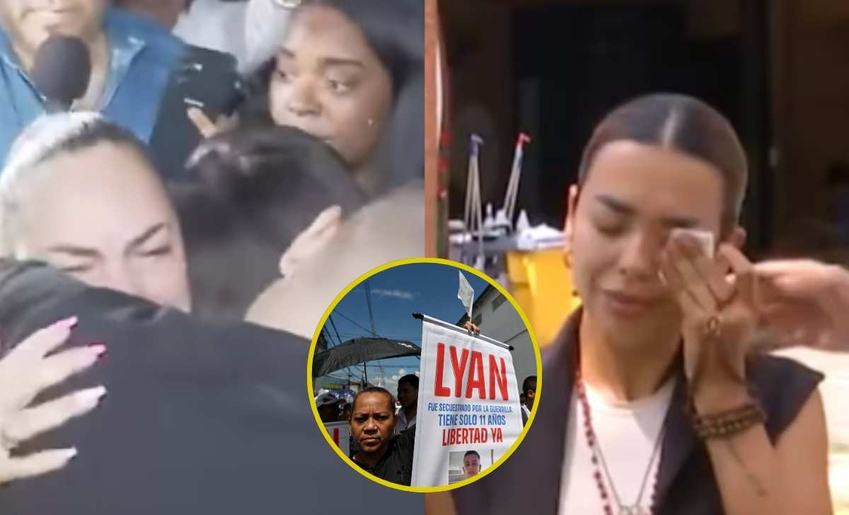 reencuentro entre Lyan el niño secuestrado en Jamundí y su familia