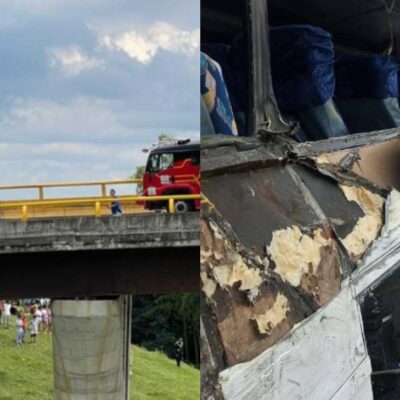 Video accidente de bus en puente Helicoidal
