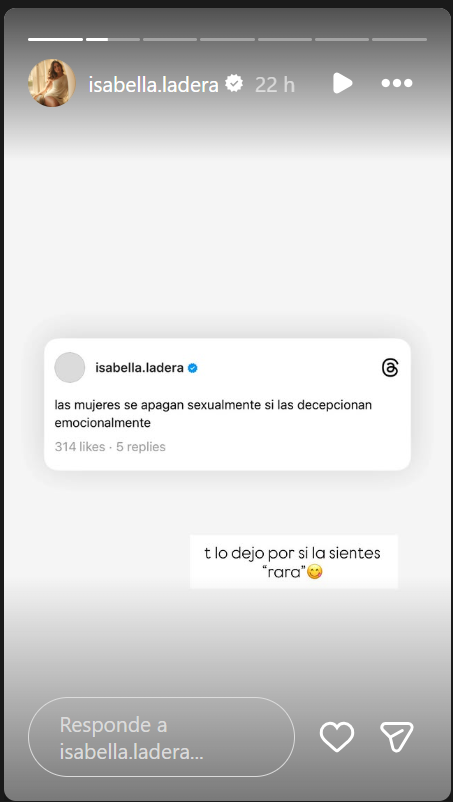 Se filtró video íntimo de Isabella Ladera con Beéle