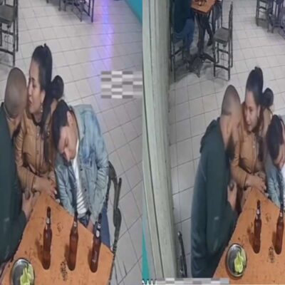 El video de la mujer que puso a tomar a su esposo y a su amante en la misma mesa